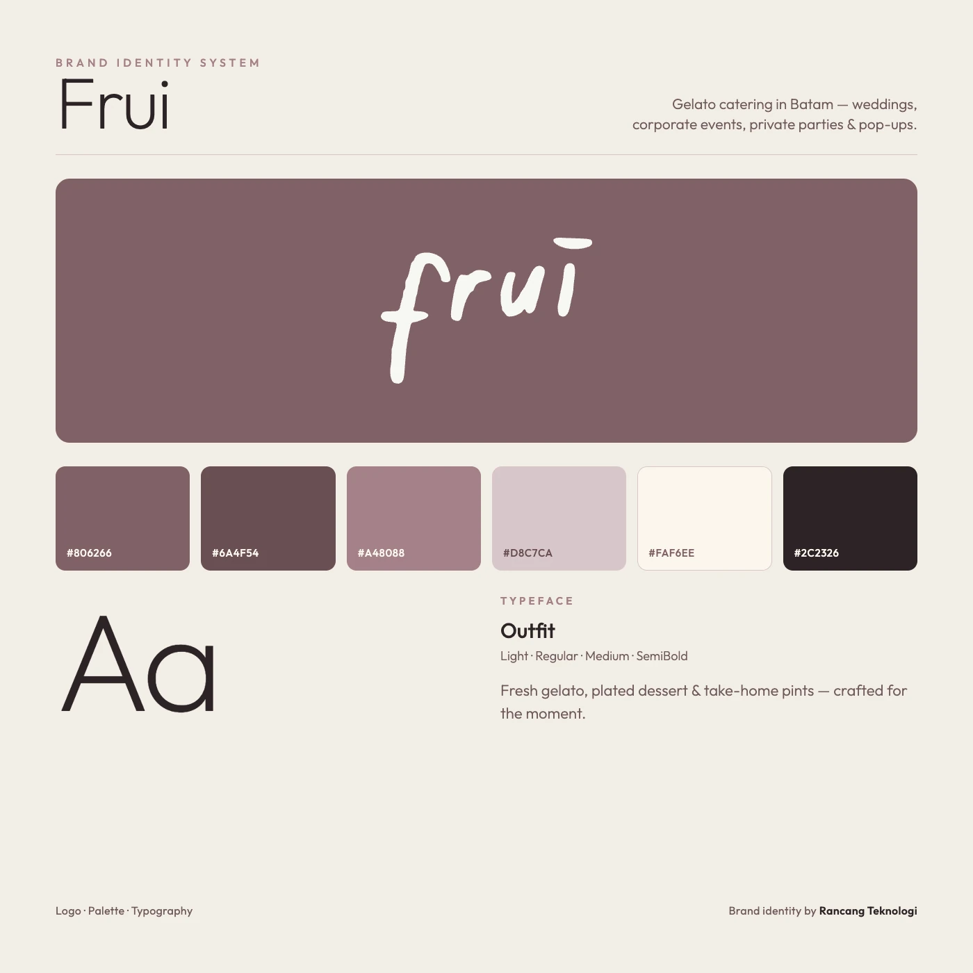 Frui brand system