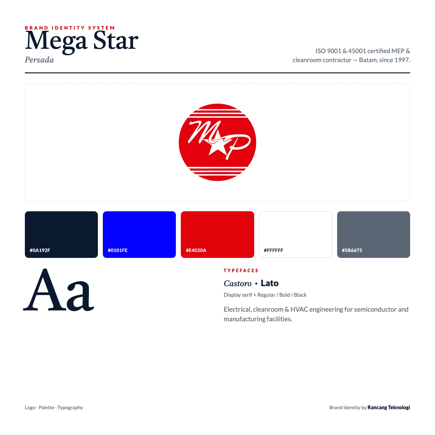 Mega Star Persada brand system