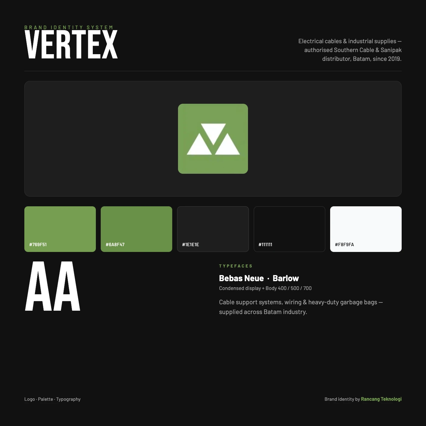 Vertex Plastik Indonesia brand system